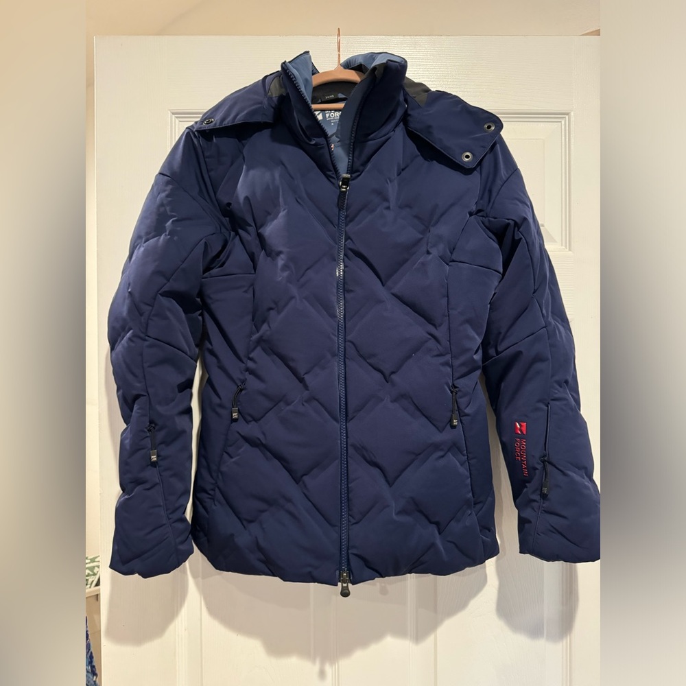Mountain Force Dark Blue Ski Jacket Size 34/XS